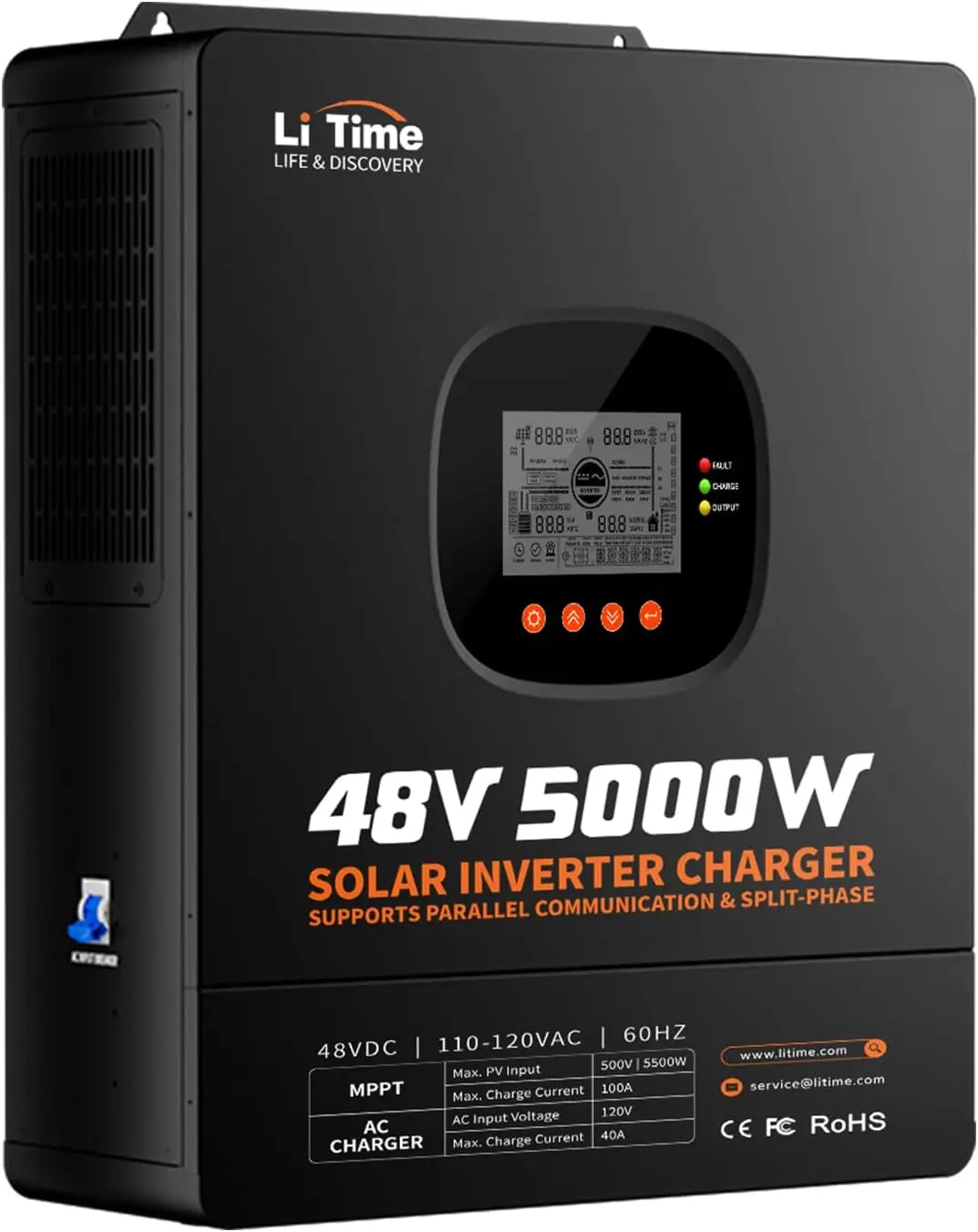 Parallel Solar Inverter 48V 5000W Mppt - LiTime 5000W – inwerter o czystym