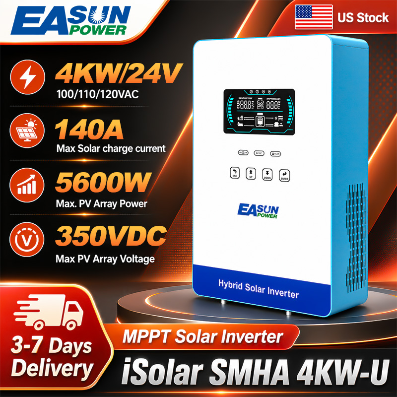 Grid Tie Inverter Limiter 2000W - EASUN POWER 4000W 24V Inwerter Solarny