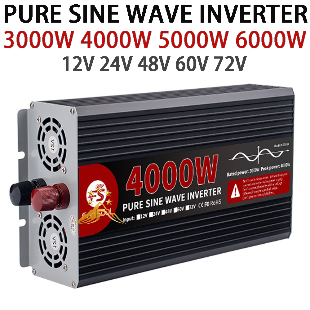 Pure Sine Wave Inverter 5000W 48V 220V - Real Power – czysty falownik sinusoidalny