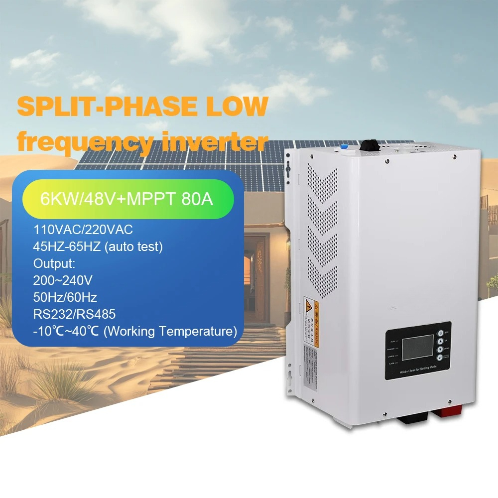 Off Grid Solar Inverter 48V 6000W - Inwerter solarny 6000W z czystą sinusoidą,