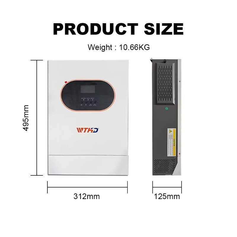 6.2KW Jednofazowy Inwerter Sol – Off Grid Solar Inverter 48V 6000W recenzja i cena