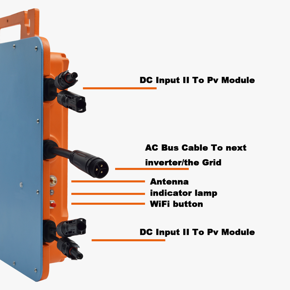 Czarny GT Odlewany z aluminium – Micro Inverter 1400W Solar Grid Tie recenzja i cena