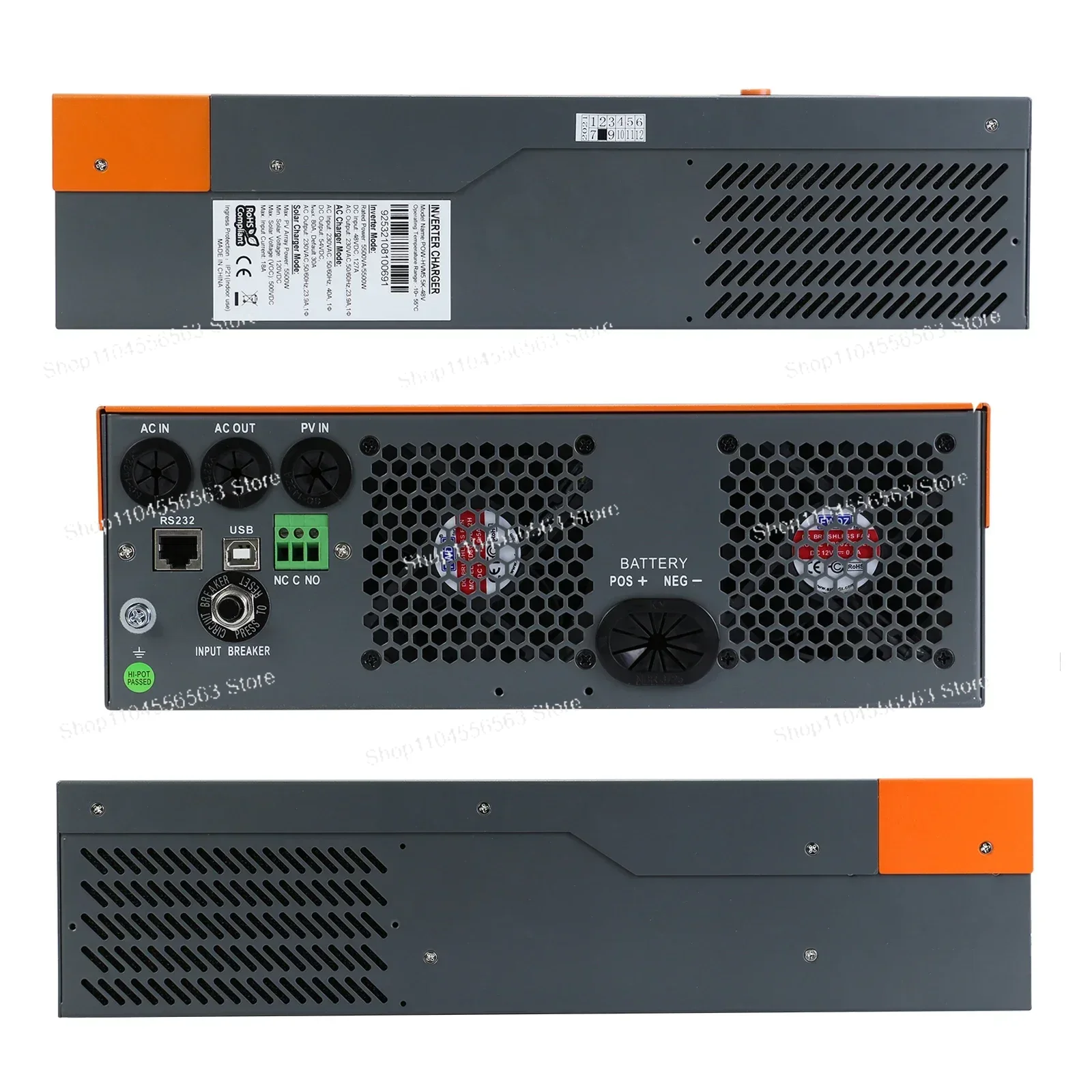 Inwerter hybrydowy solarny 5,5 – Hybrid Solar Inverter 5.5Kw Mppt 48V recenzja i cena