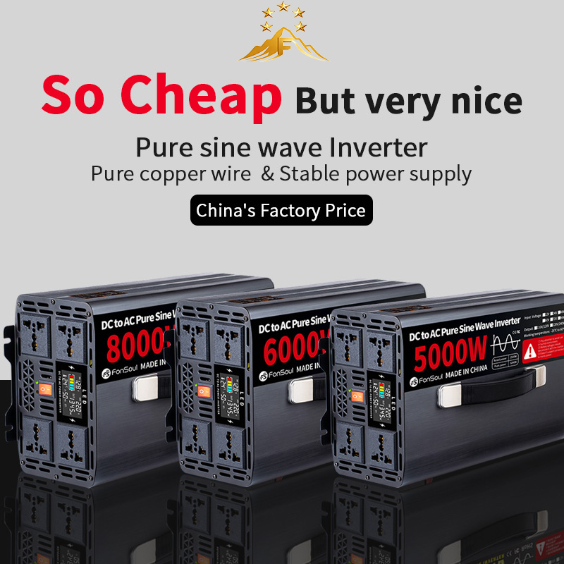 Inwerter Off Grid z czystą sin – Pure Sine Wave Inverter 5000W 48V 220V recenzja i cena